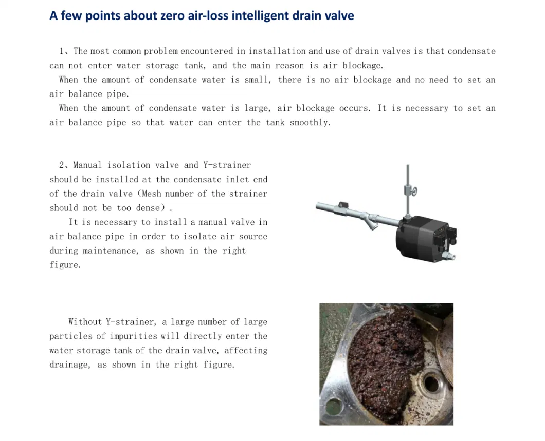 Zero Air-Loss Condensate Drain Valve Auto Trap Air Comoressor Drain X-Drain Model X1