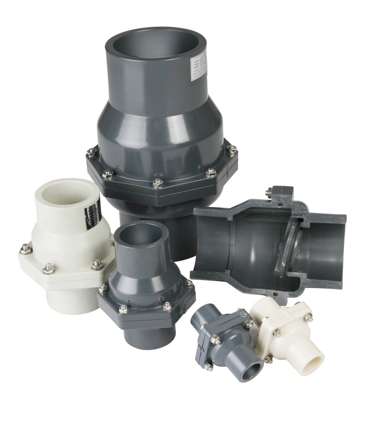 Chinese DIN ANSI JIS Standard PVC Check Water Valve, Swing Check Vallve, Wafer Check Valve