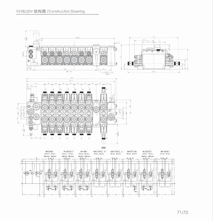 Main Valve/Hydraulic Valve/Excavator Valve/Hydraulic Parts, Vs18ludv
