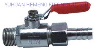 High Quality Hot Sell Brass Valve Female/Male Thread Brass Mini Ball Valve Hm-61839-a