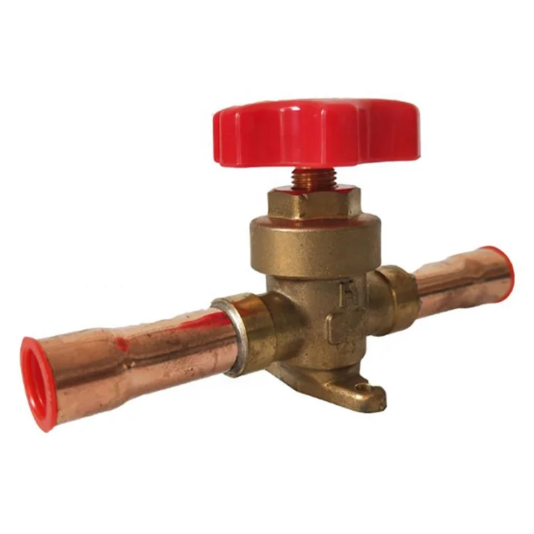 Refrigeration Brass Joining Hand Valve Shut-off Valve HAVC Parts