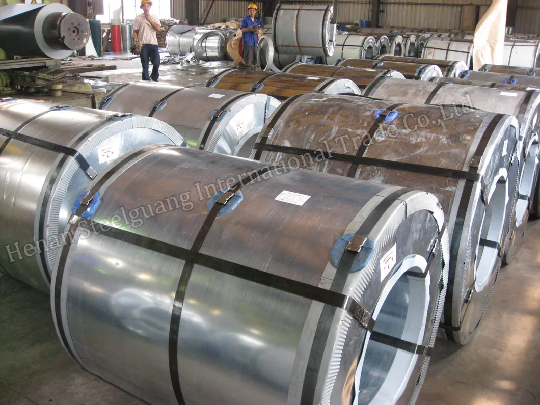 Color Coating Hot DIP 55% Aluminium Alloy G300 Zinc Coated Steel Gi Galvanized Prepainted Aluzinc Coil