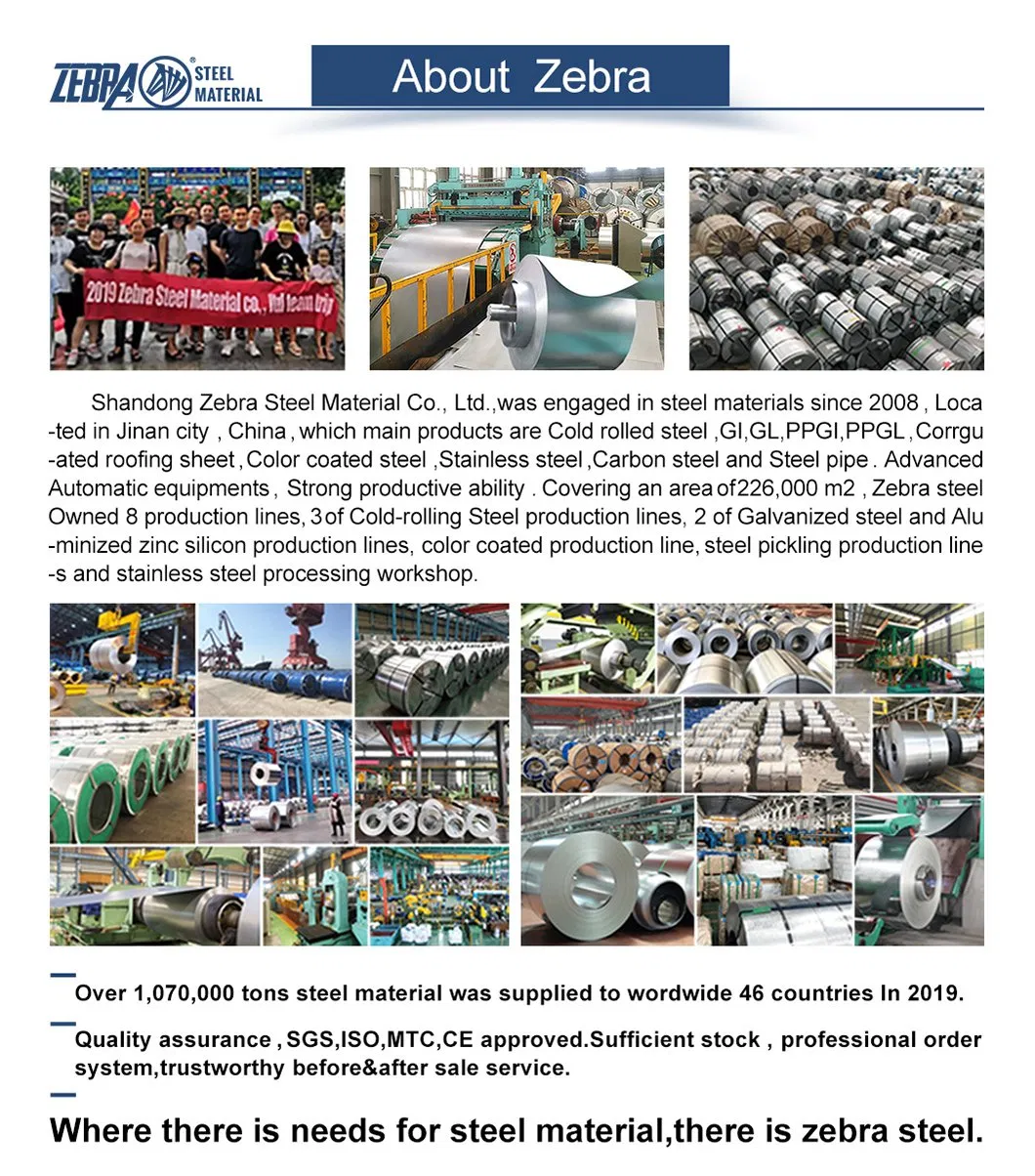 Galvanized Steel Sheet in Coil Hot DIP Gi Steel Coil Galvanized Steel Coil for Roofing Sheet