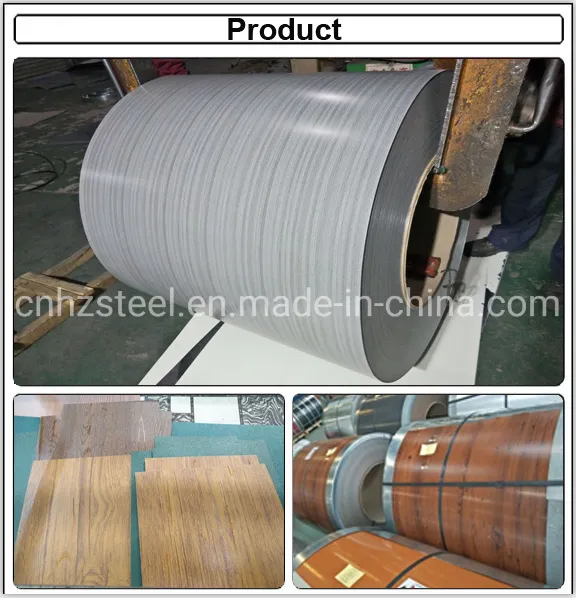 PPGI Printed Steel Coil with Wood Pattern / 3D Wooden PPGI Coils