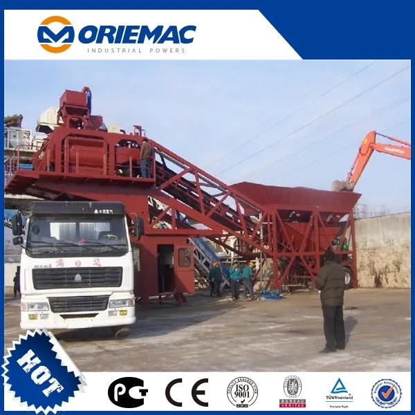 60ton/Hour Mobile Concrete Mixing Plant 60m3 Per Hour