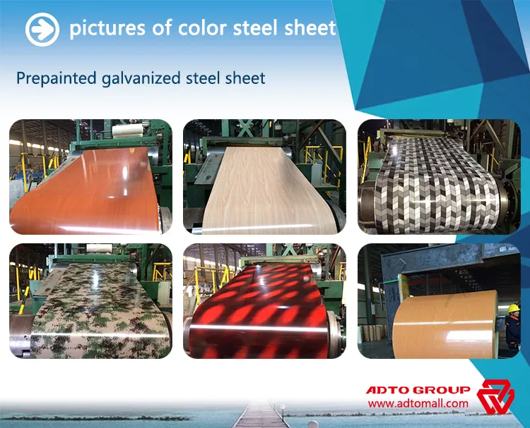 Adto 1.5 mm Prepainted Galvanized Steel Sheet PPGI Color Coil