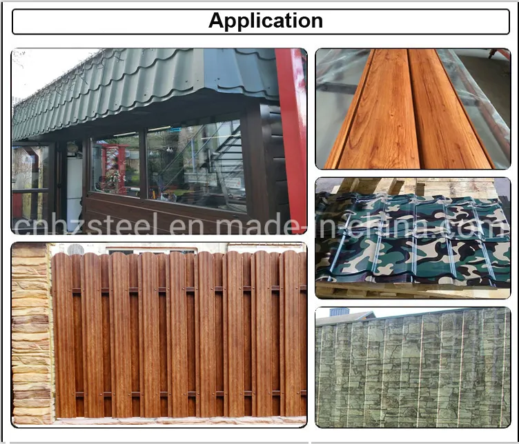 Wooden Pattern PPGI Prepainted Galvanized Steel Coil / 3D Wood PPGI