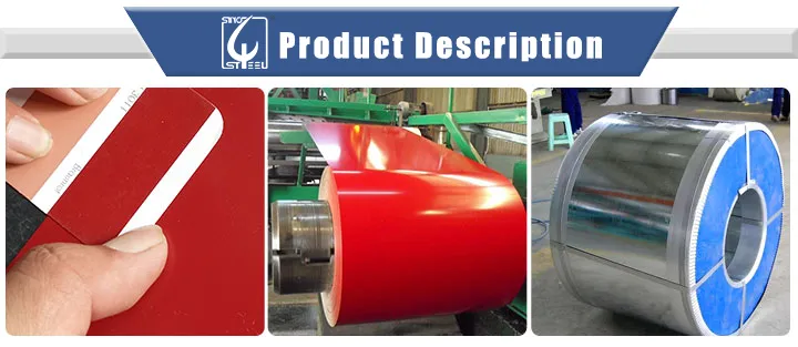 Color Coated PPGI Coils Galvanized Steel Coil Prepainted for Building