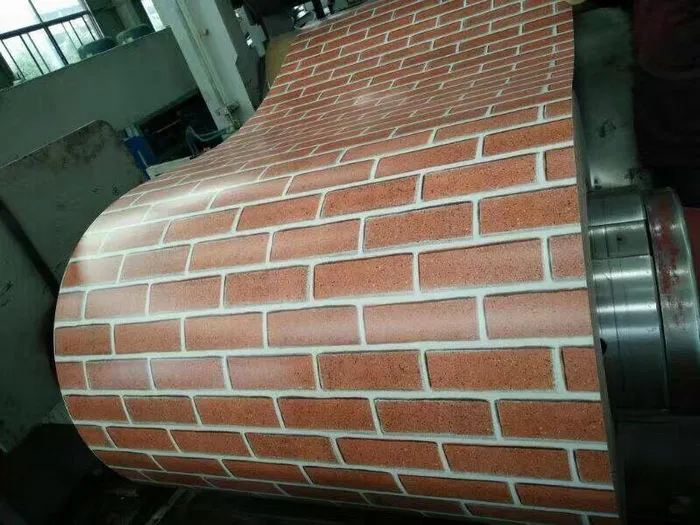 Bis Certificate PPGI Coils Colour Couted Sheet PPGI Brick Patterns