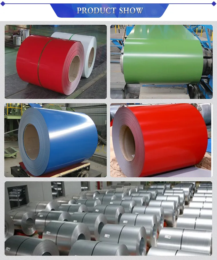 Printing Color Hot Dipped PPGI Prepainted Galvanized Steel Coils