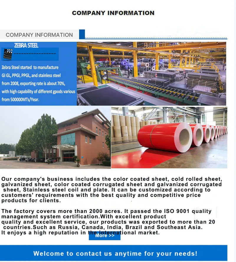 China Supplier Color Coated Galvanized Steel Coil Ral 5001 PPGI Coil
