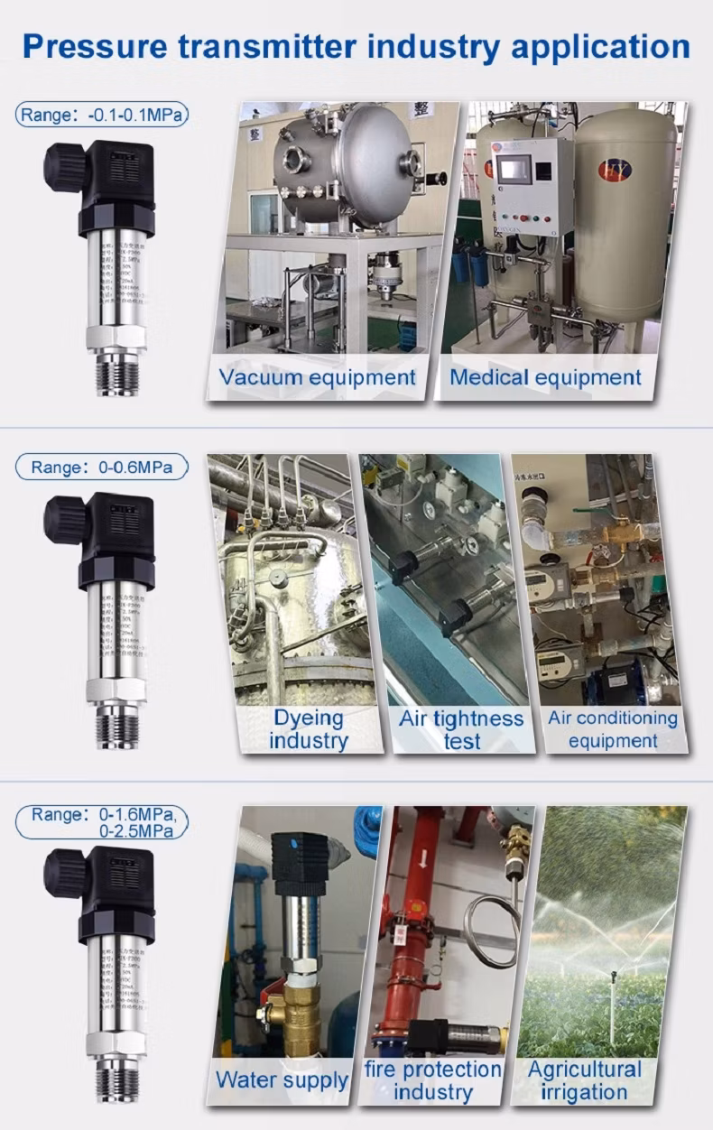High Temperature Pressure Sensor Waterproof Pressure Sensor Pressure Sensor Has 300 Bar