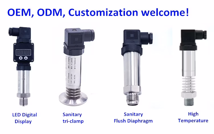 Diffused Silicon 0-5V Output 0.5%Fs Pressure Sensor with Display