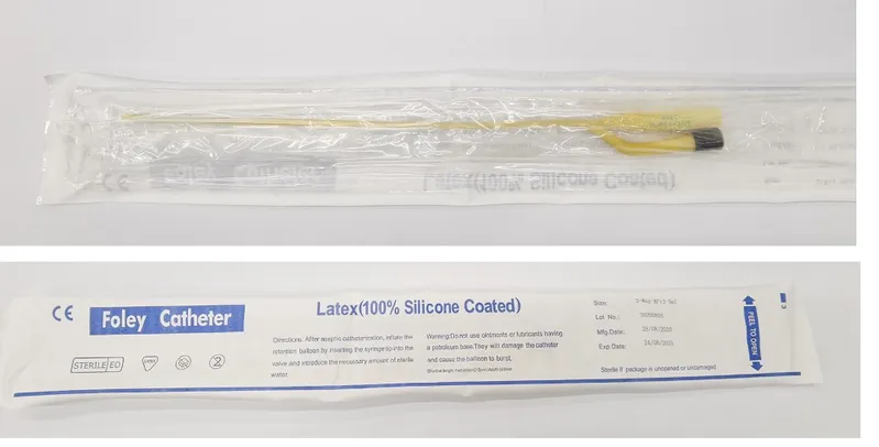 Disposable Latex/Silicone Coated/Silicone Medical Sterile Foley Balloon Catheter Manufacturer