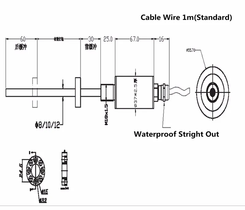 80mm-3000mm Magnetostrictive Linear Position/Motion Sensor