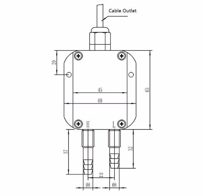 Hangjia HPM310 Measuring Air Pressure Differential Sensor