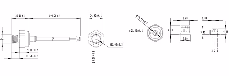Low Cost Ceramic Capacitive Pressure Sensor Smart Pressure Transducer 0-2000kpa