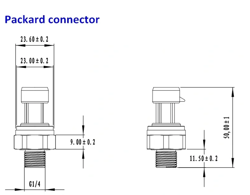 Oil Air Water Ceramic Pressure Sensor Pressure Transducer 0.5-4.5V Output