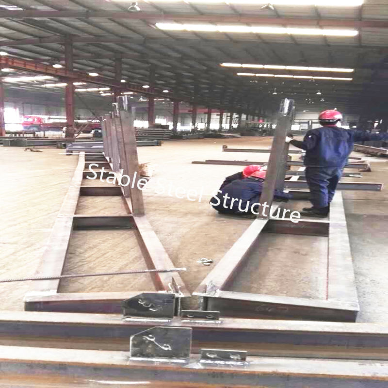 Large Span Prefabricated Structural Steel Workshop in Zambia