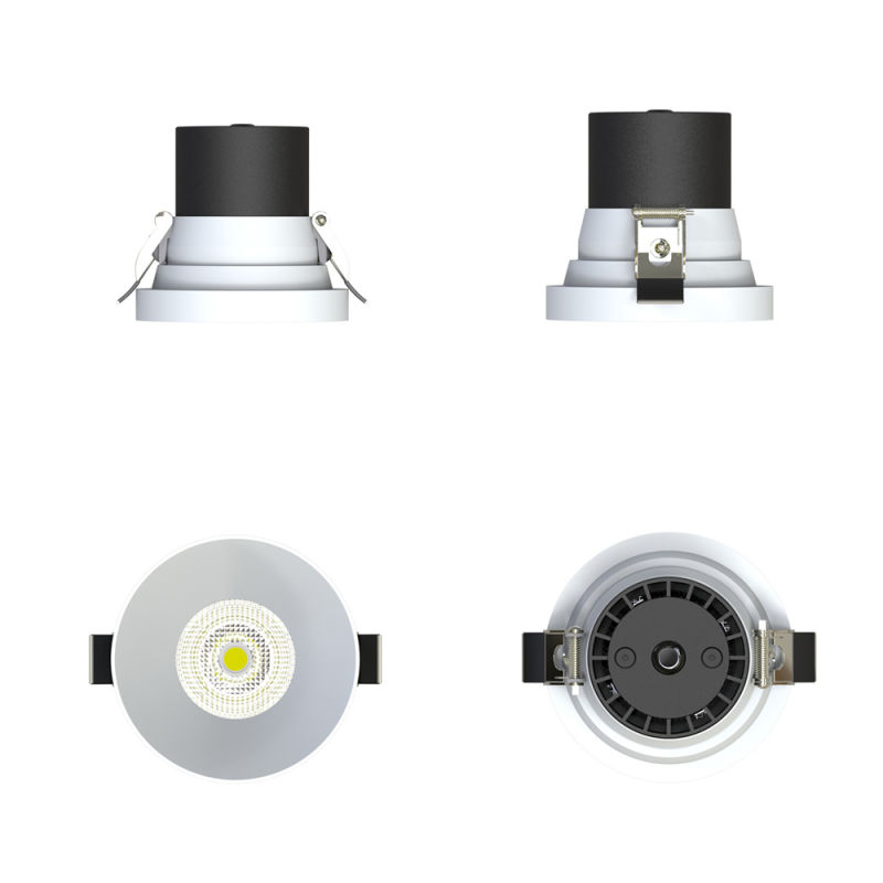 4000K White Black Color Ceiling Recessed Casing Housing Downlight