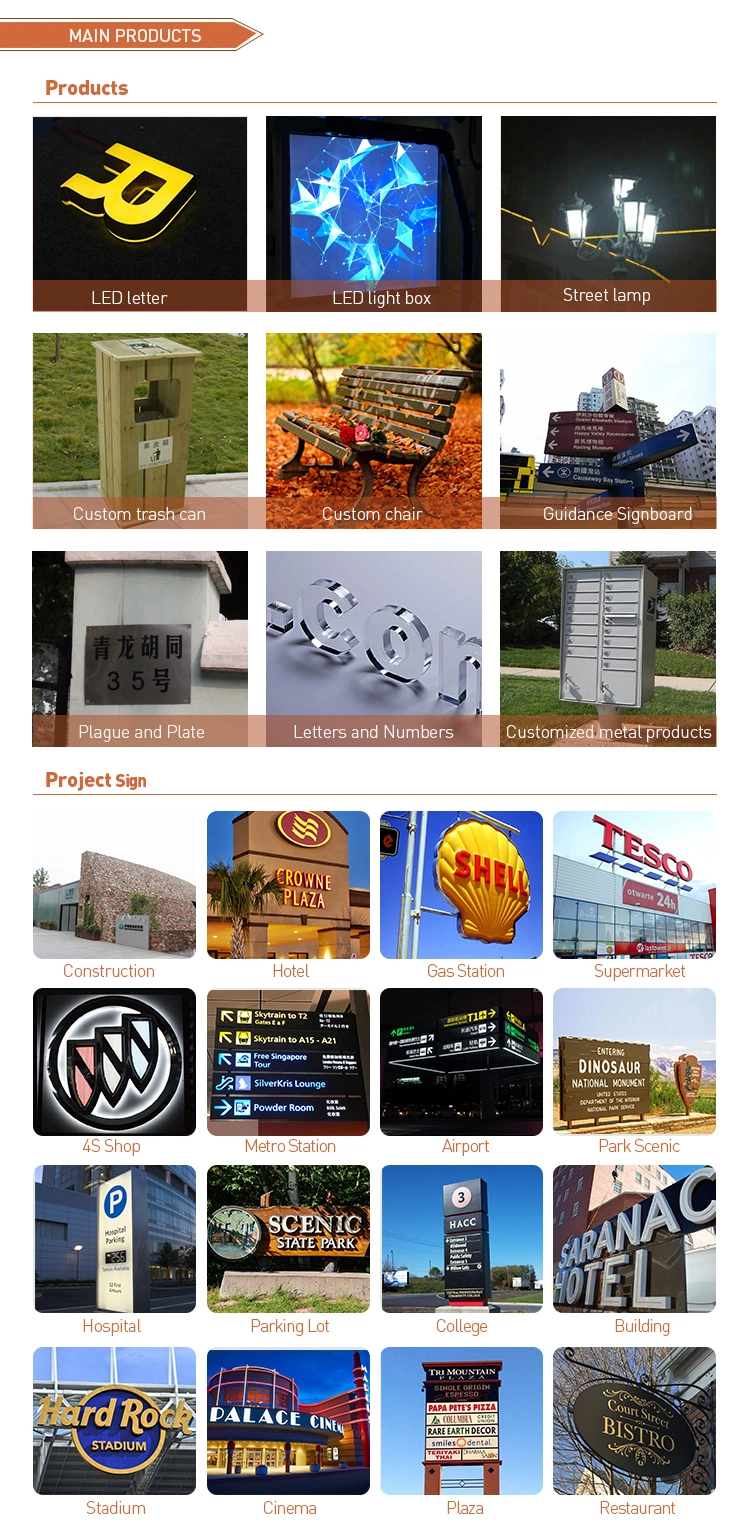 External Outdoor Advertising Double Sided Light Box Beer Bar Restaurant Logo Brand Light Box