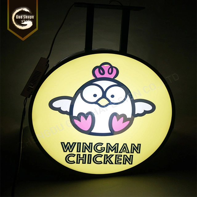 External Advertising LED Lighting Board Squarewall Mounted Light Box Signs for Bar Light Box Sign