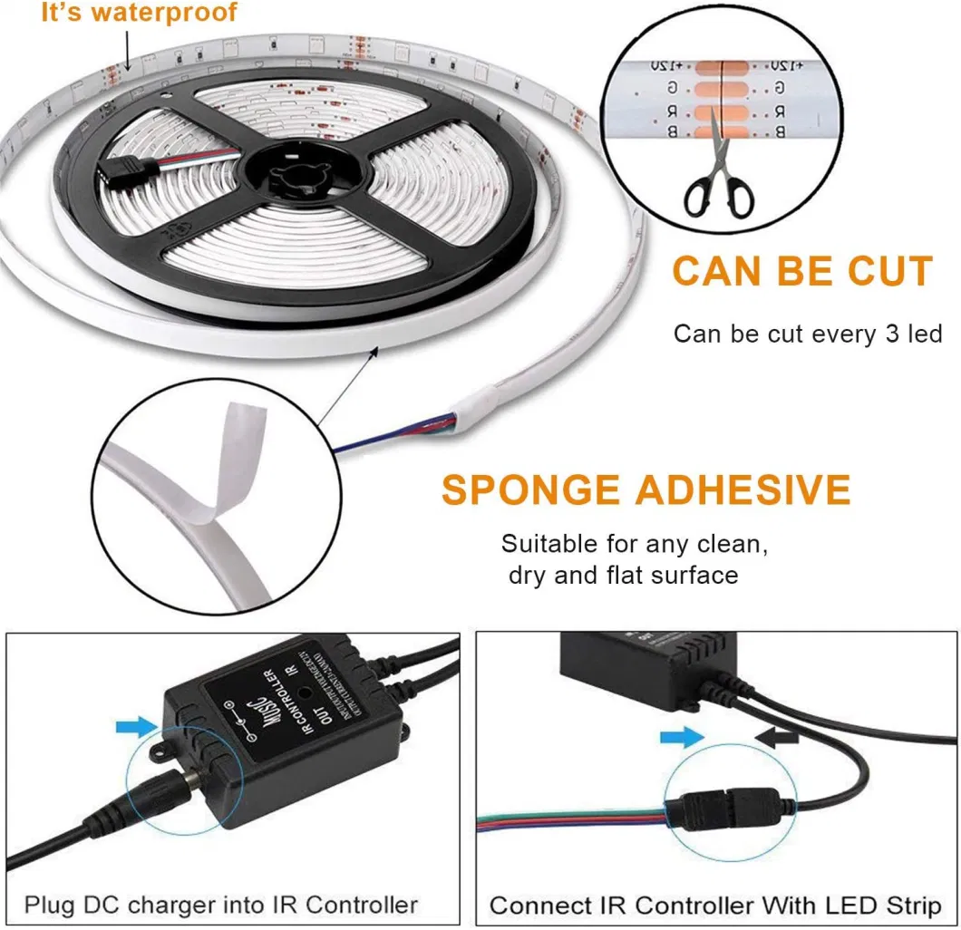 LED Strip Light Lights Music Bluetooth Strip Lights DIY Light