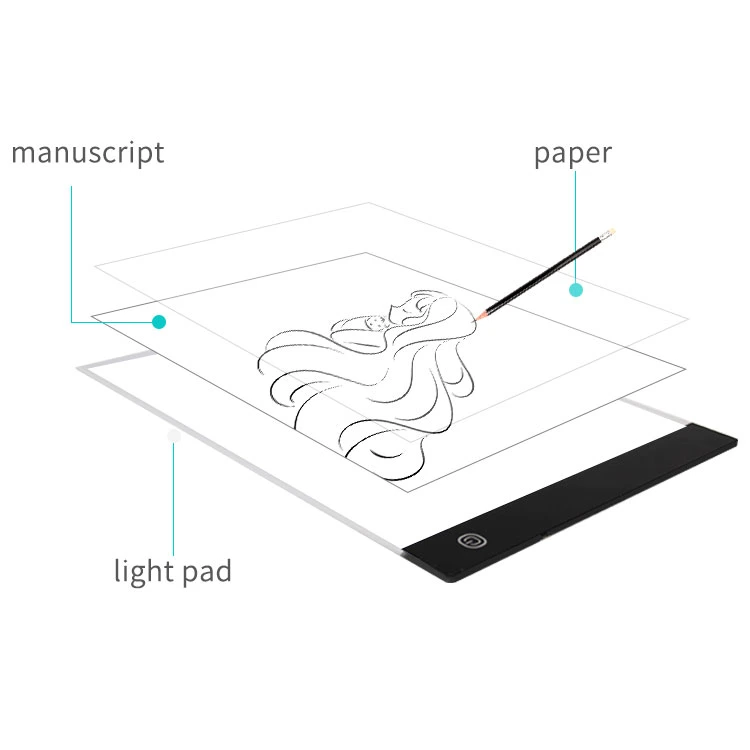 Ultra-Thin Drawing Tablets Tracing LED Pad A5 A4 A3 Tracer Tattoo Light Box for Cartoon