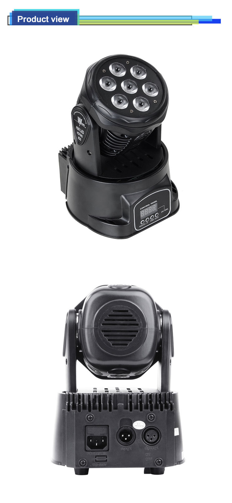 7PCS LED Wash Moving Head Light LED Light LED Moving Head Light LED Light
