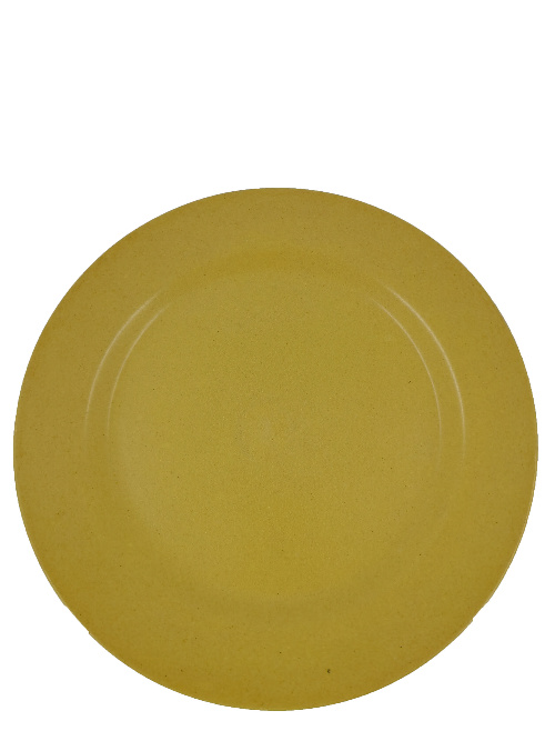 Polychromatic Round Bamboo Fibreboard Round Plate