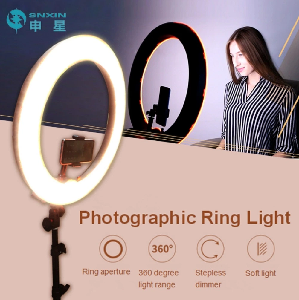 LED Selfie Light LED Ring Light with Tripod Stand Tiktok 18inch LED Live Lighting LED Lamp