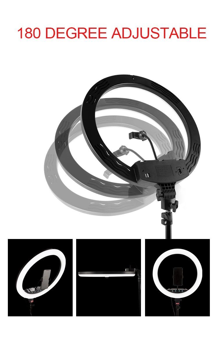 10 Inch Cell Phone LED Lamp Camera Selfie Ringlight Holder Fill Ring Light with Tripod Stand