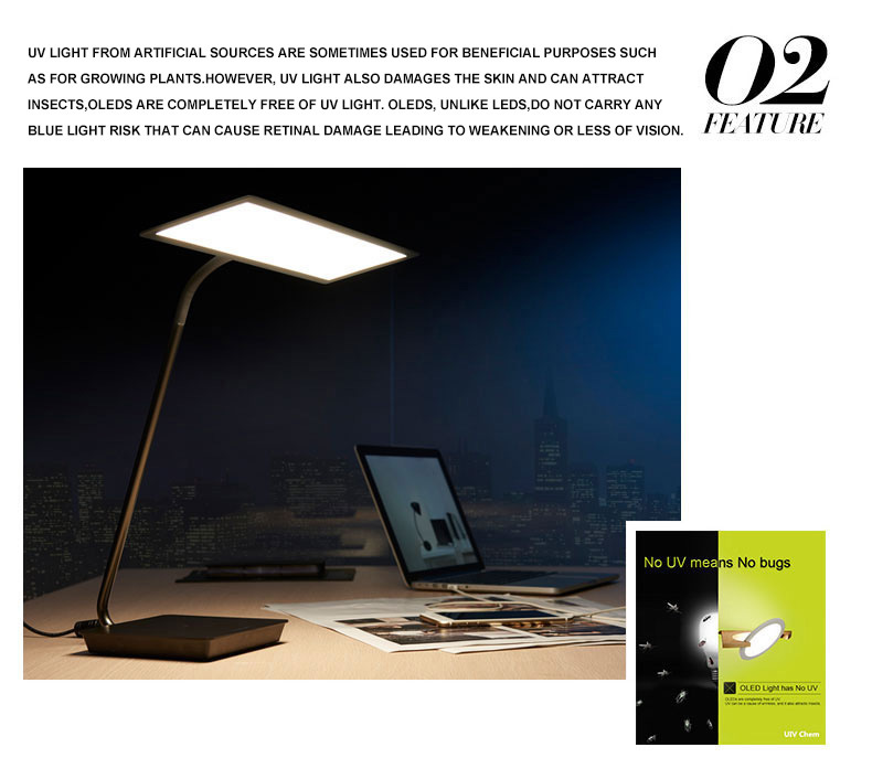 OLED No Blue Light Table Lamp Child Eye Reading Lamp