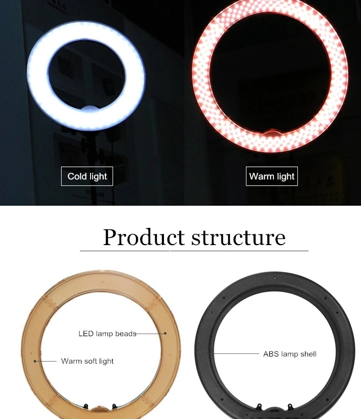 LED Selfie Light LED Ring Light with Tripod Stand Tiktok 18inch LED Live Lighting LED Lamp