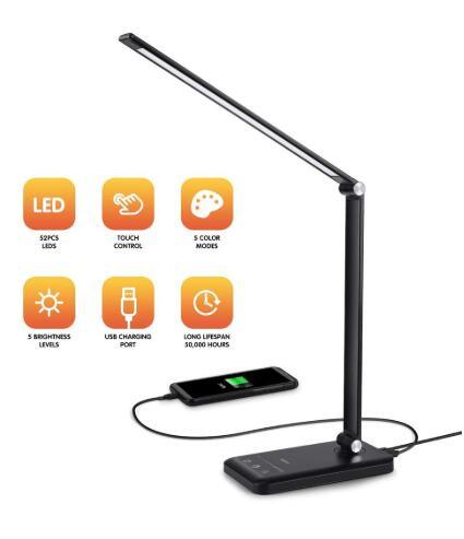 Great Design Study LED Desk Lamp with USB Port