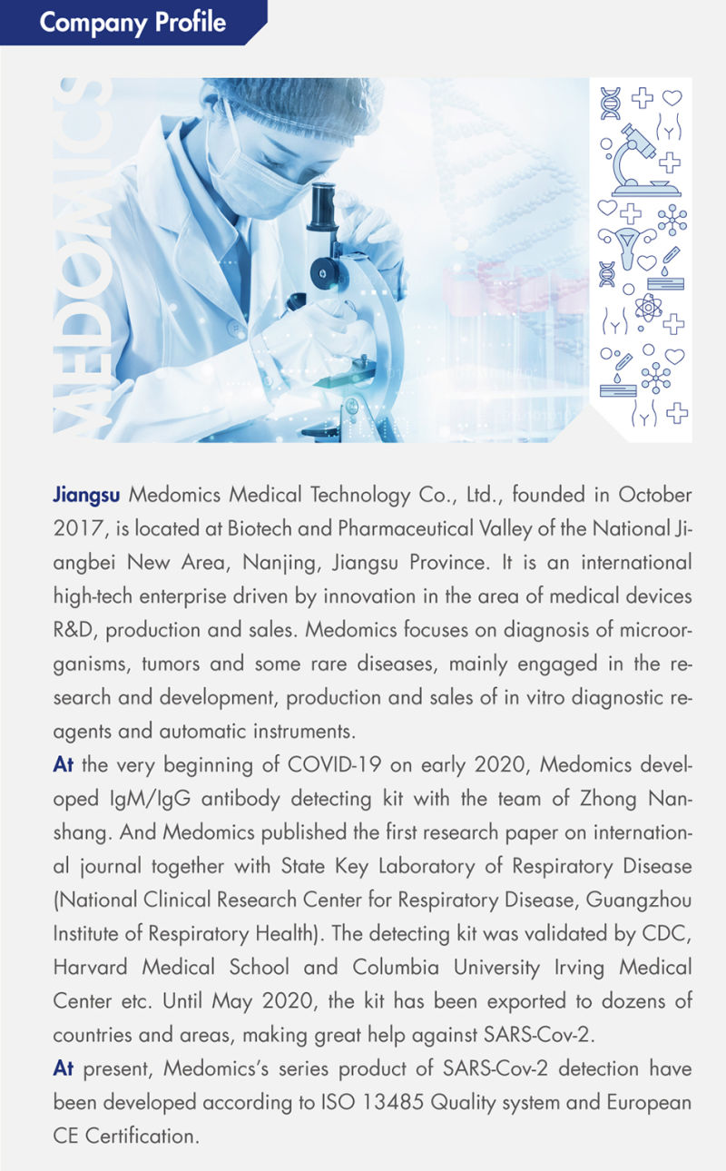 Medomics Novel New 2019 Virus Igm/Igg Antibody Detection Kit
