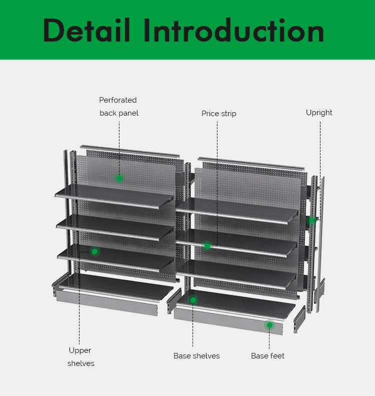 Australia Style Iga Style Heavy Duty Display Outrigger Shelving