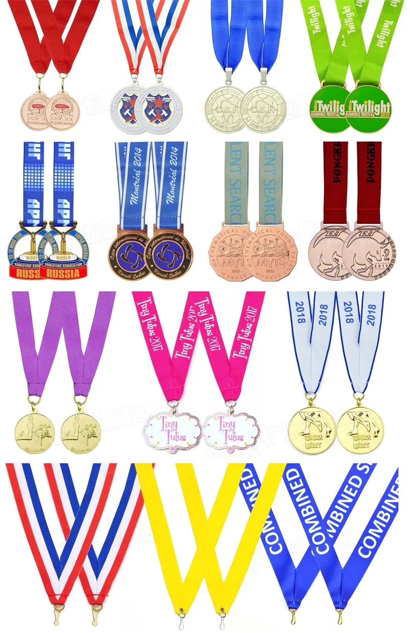 Cheap Custom Metal Marathon Runing Racing Medal with Ribbon