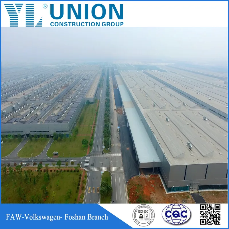 Union Professional Manufacturer Fabrication Building Fabricated Steel Structure Warehouse with Certification