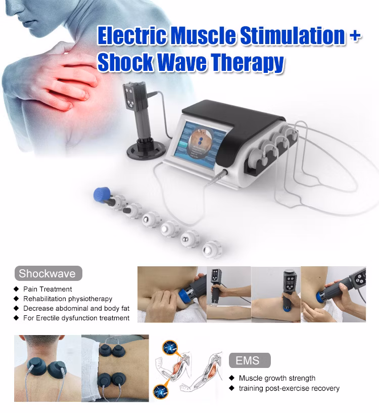 Home Use Shockwave Terapia EMS Eswt Medical Shock Wave
