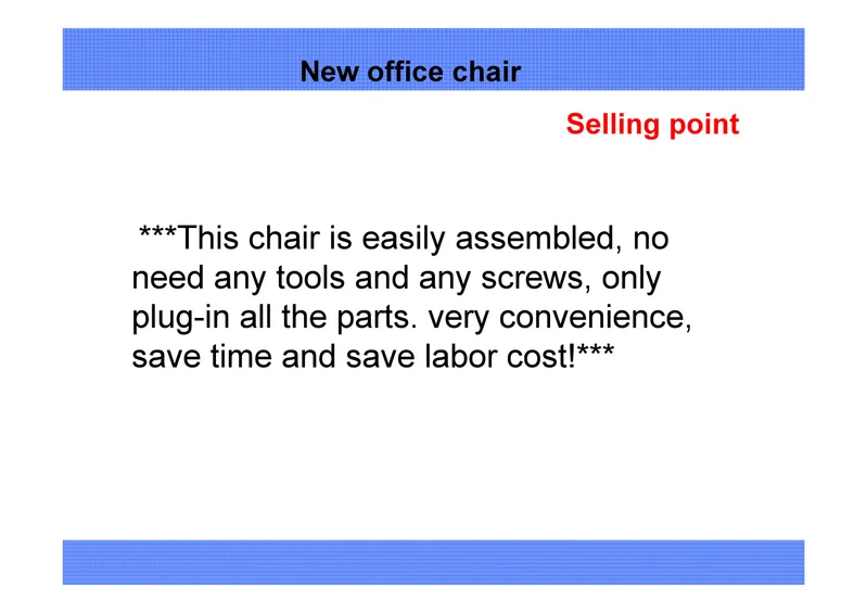 Office Furniture Executive Task Chair with Lumbar Support