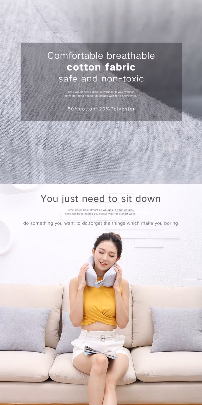 Shoulder Massager for Body Travel Pillow Neck Massage Pillow