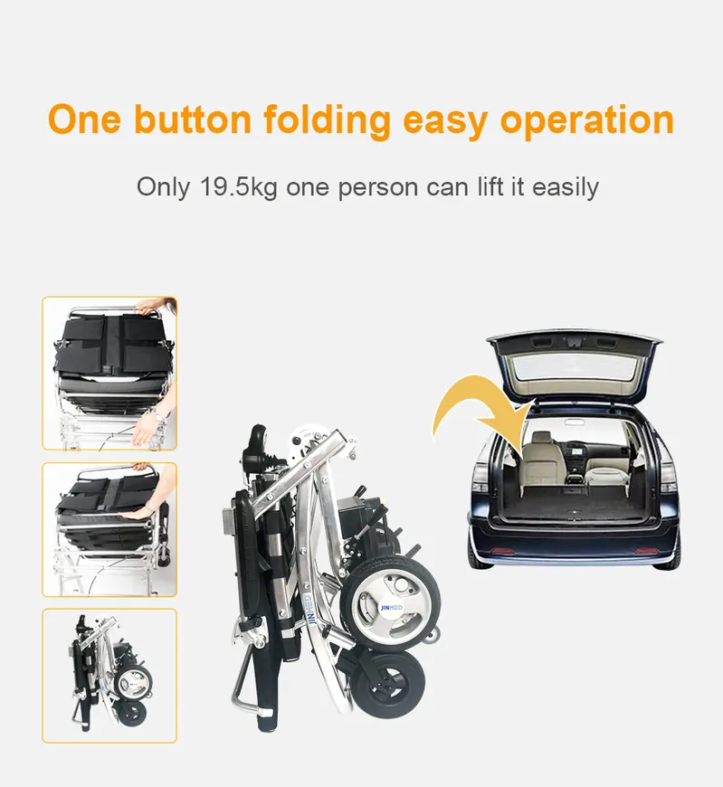 Travel Folding Electric Lightweight Power Wheelchair for Elderly