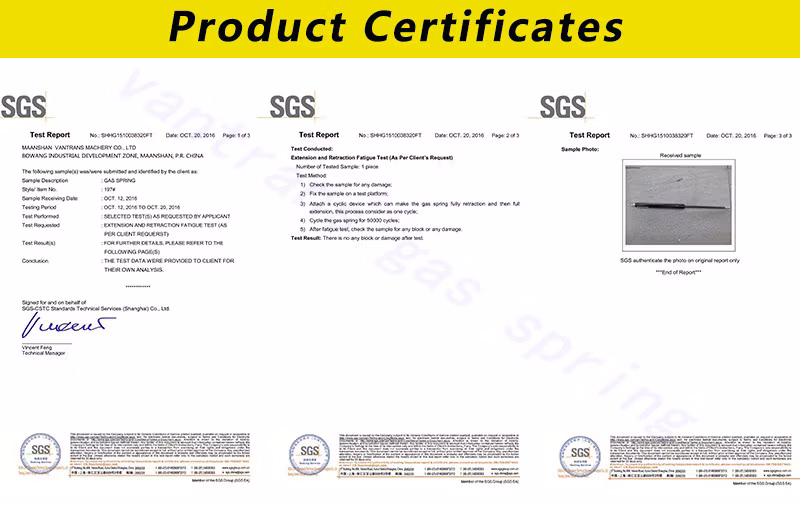 C6 Lid Stay Kitchen Cabinet Door Adjustable Support Damper Gas Spring