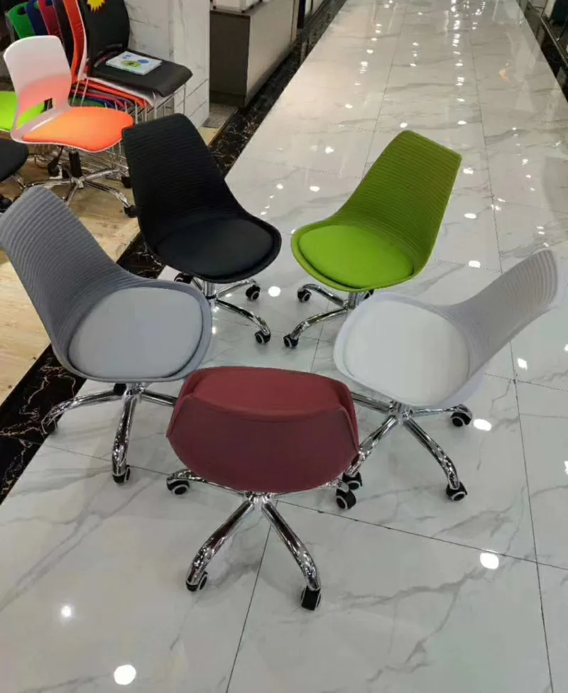 Living Room Office Chair Medium Back PU Office Chair Swivel Office Chairs