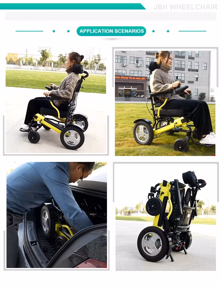 Air Flight Jbh Light Folding Electric Racing Wheelchair