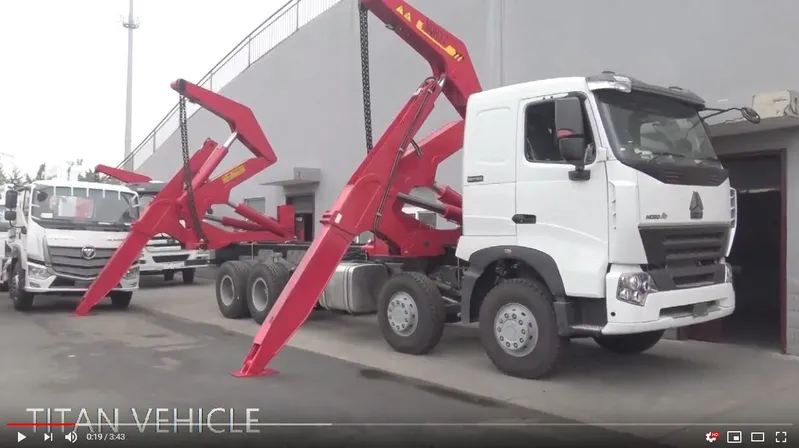 Titan 45tons Container Self Side Loader Lifter Trailer Truck