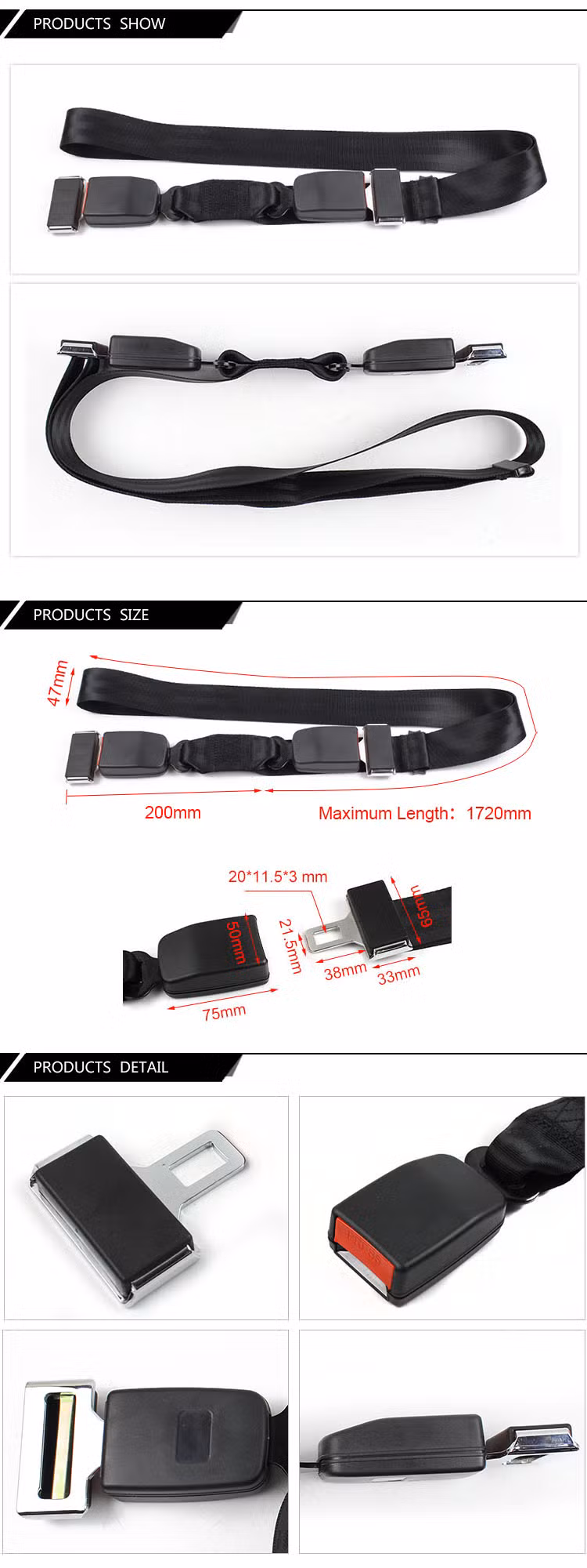 Fea017 New Arrival Pregnant Woman Adjustable Seat Belt for Pregnant Woman