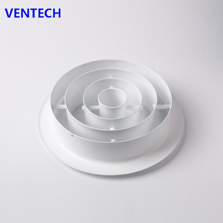 HVAC Aluminum Air Conditioning Jet Nozzle Ring Jet Diffuser with Damper