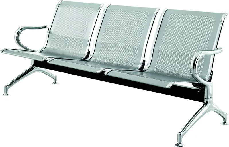 Airport Seating Waiting Type Outdoor Bench Seating Steel Metal Manufacturer Chair